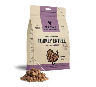 14oz Vital Essentials Freeze Dried Turkey Mini Nibs - Treat